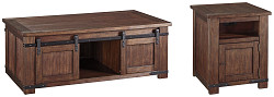                                                  							Budmore Coffee Table with 1 End Tab...
                                                						 