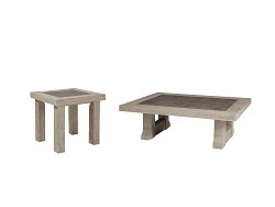                                                  							Hennington Coffee Table with 1 End ...
                                                						 