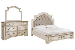                                                  							Realyn King Upholstered Bed with Mi...
                                                						 