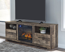                                                  							Derekson 72" TV Stand with Electric...
                                                						 