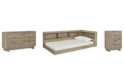                                                  							Oliah Twin Bookcase Storage Bed wit...
                                                						 