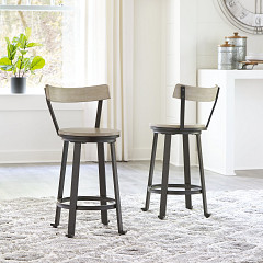                                                  							Melenski Swivel Barstool (2/CN)
                                                						 