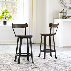                                                  							Melenski Swivel Barstool (2/CN)
                                                						 