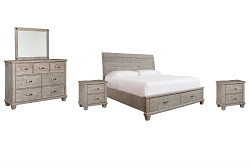                                                  							Naydell Queen Panel Bed with 2 Stor...
                                                						 