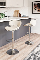                                                  							Pollzen Tall UPH Swivel Barstool(2/...
                                                						 