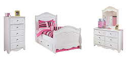                                                  							Exquisite Twin Sleigh Bed with 4 St...
                                                						 