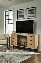                                                  							Freslowe TV Stand with Electric Fir...
                                                						 