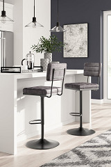 Strumford Tall Swivel Barstool (2/C...