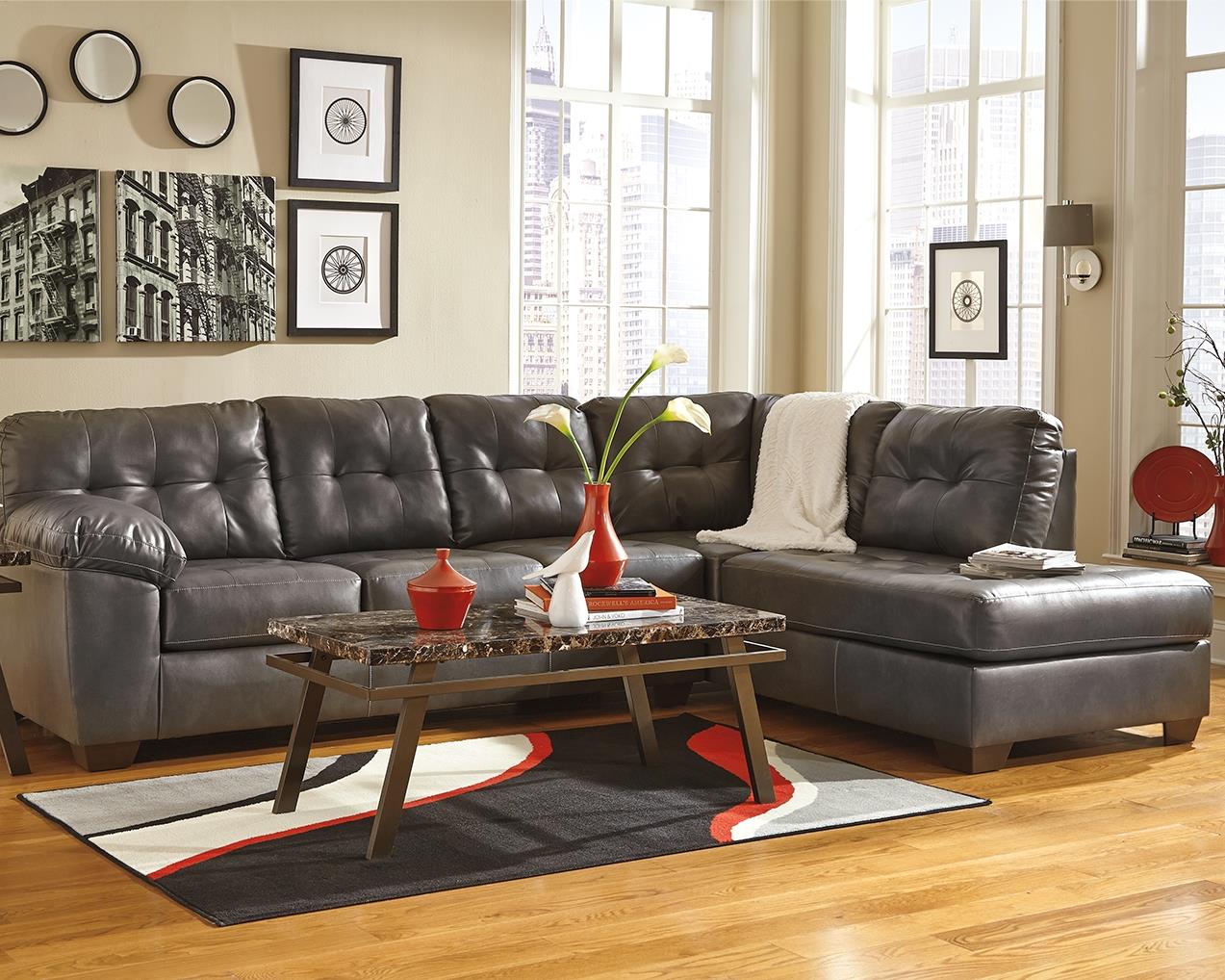 Alliston 2Piece Sectional with Chaise Affordable Rent To Own