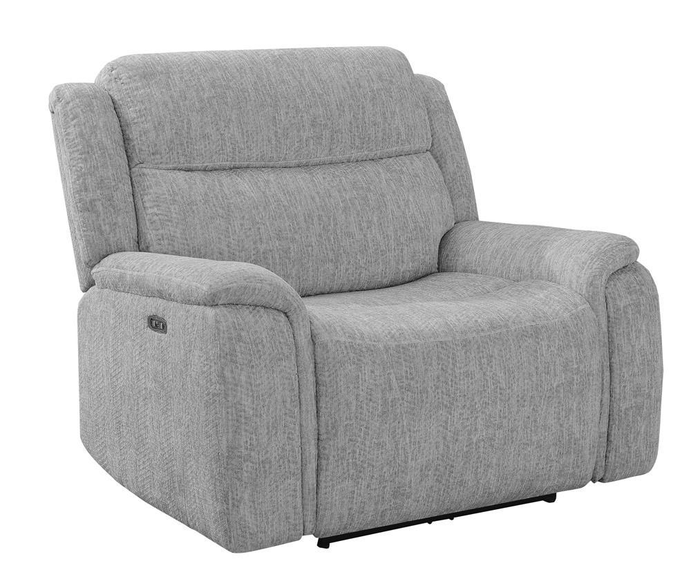 Dual Power Recliner (Grey), 49.00 X 40.00 X 40.00''H Affordable Rent