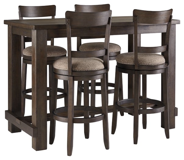 Drewing dining table top and 4 chairs