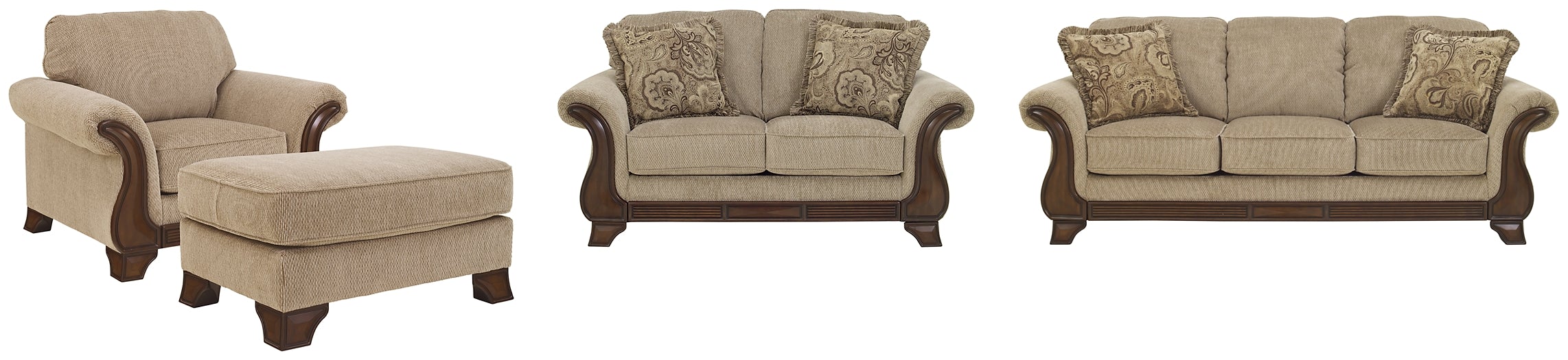 Sofa, Loveseat, Chair and Ottoman Affordable Rent To Own