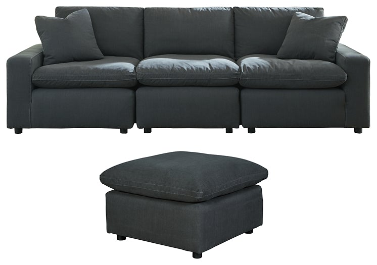 Savesto 3Piece Sectional with Ottoman Affordable Rent To Own