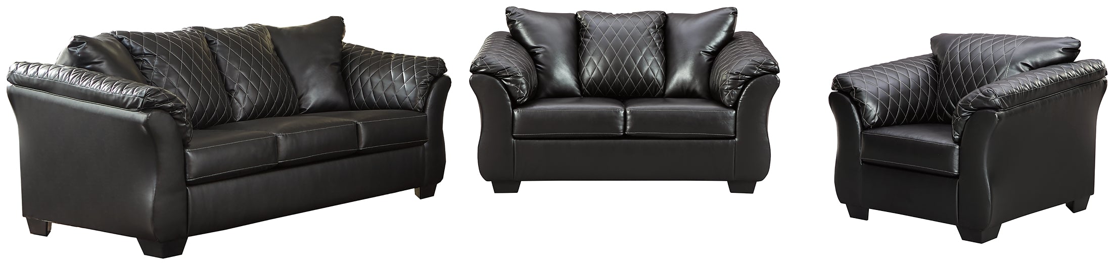Betrillo Sofa, Loveseat, Chair and Ottoman Affordable Rent To Own