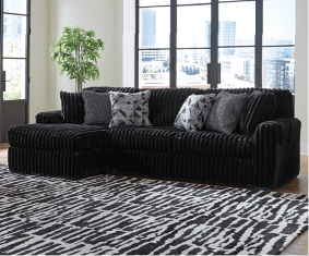 Midnight Corduroy Sofa Chaise