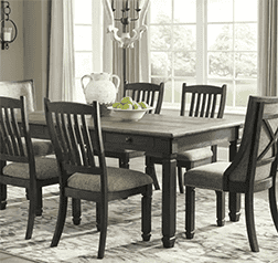 Tyler Creek Rustic Black Dining Set